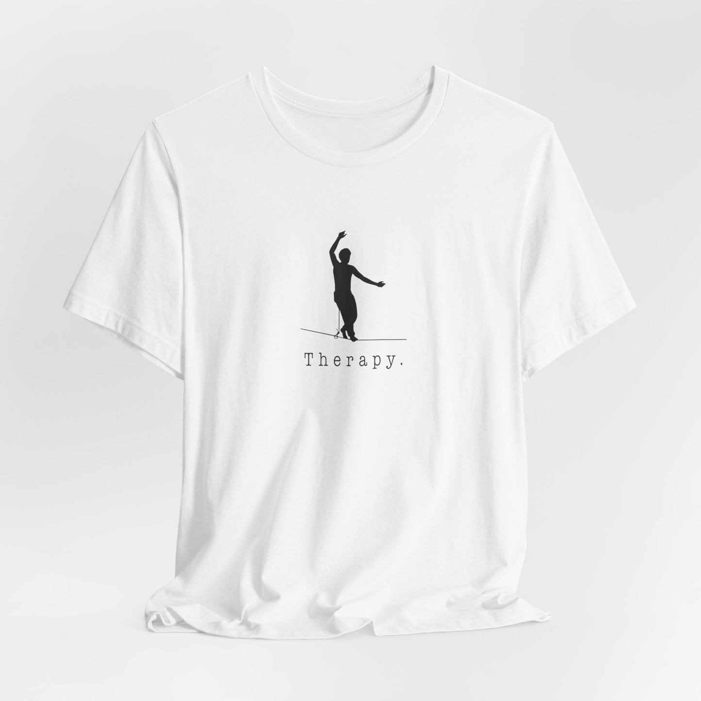 Therapy. - Slackline/Highline T-Shirt | Slackline Therapy Design Shirt