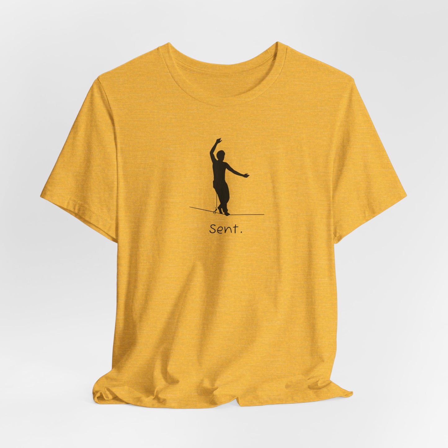 "Sent" Highline T-Shirt | Cool, Minimalistic Silhouette Design Shirt for Slackline/Highline Lovers