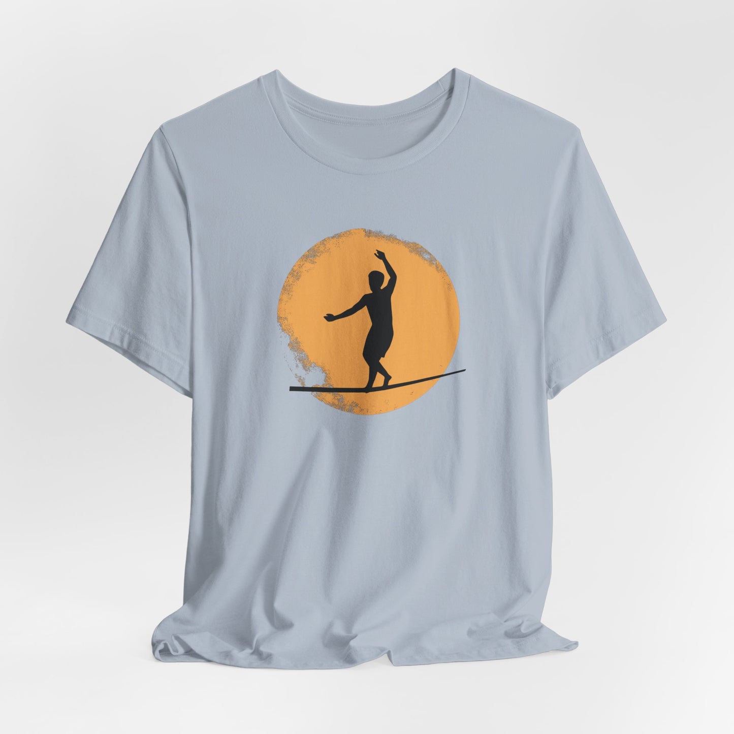 Slackline Shirt - Silhouette Moon - Cool, Minimalist Slackline/Highline T-Shirt