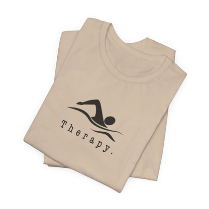 "Therapy" Swimming Shirt | Swim Therapy Design Shirt - Relaxing Swim Tee