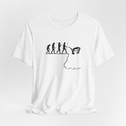 Evolution of Man ==>> Cliff Jump | Cliff Jumping T-Shirt for Thrill Seekers