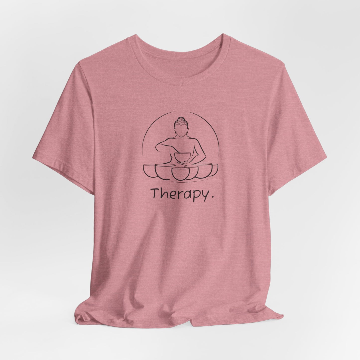 Therapy Tee: Sound Healing Therapy T-Shirt, Crystal Sound Bowls Shirt