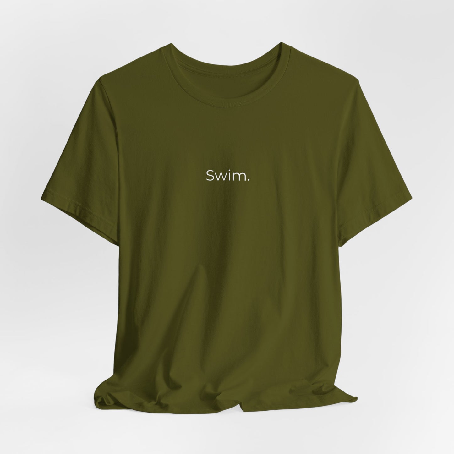 "Swim" - Minimalistic Swim Shirt | Simple Text Design Swimming T-Shirt