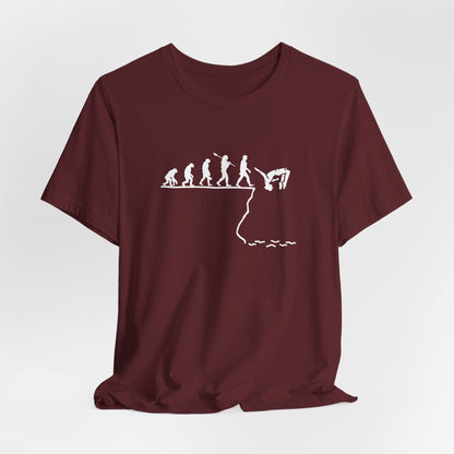 Evolution of Man ==>> Cliff Jump | Cliff Jumping T-Shirt for Thrill Seekers