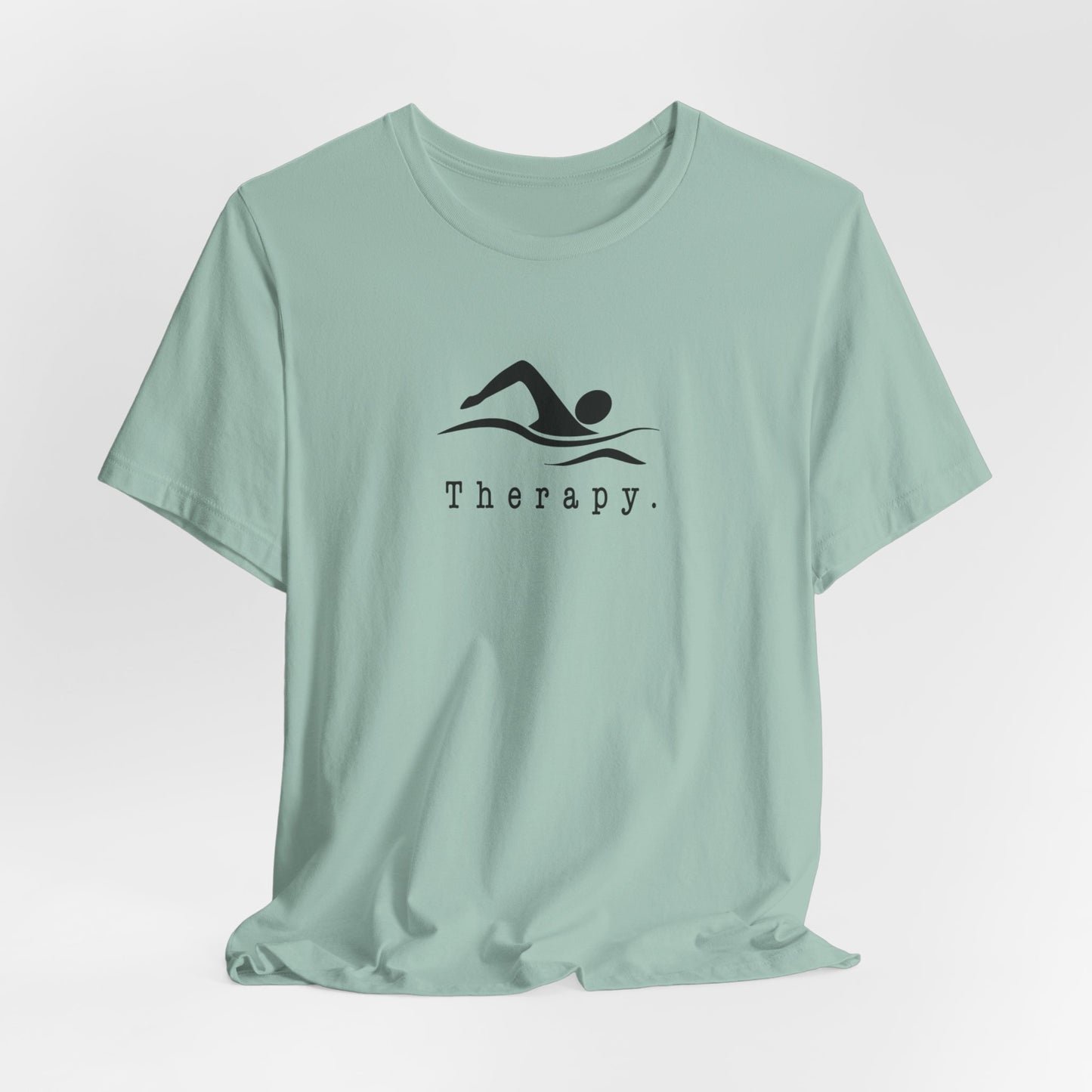 "Therapy" Swimming Shirt | Swim Therapy Design Shirt - Relaxing Swim Tee