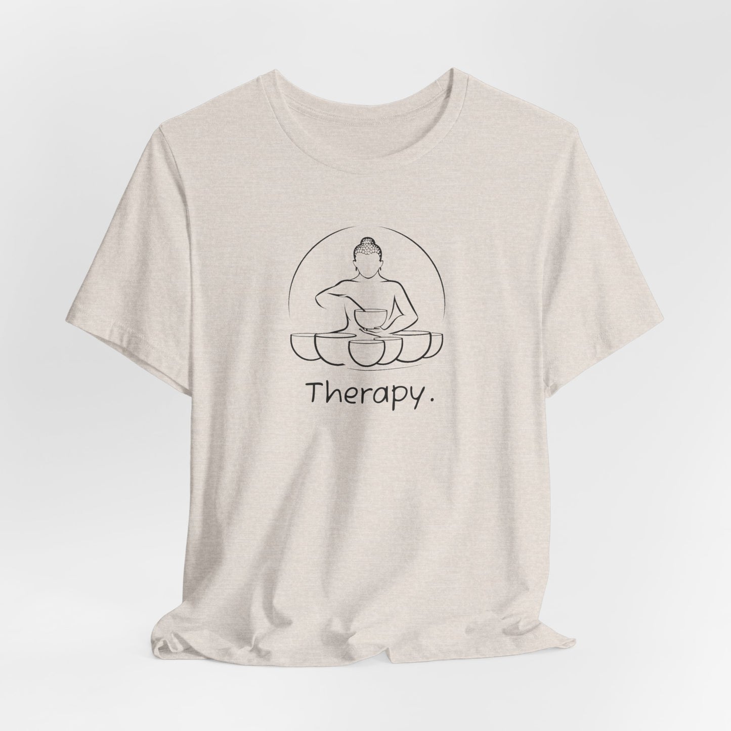 Therapy Tee: Sound Healing Therapy T-Shirt, Crystal Sound Bowls Shirt