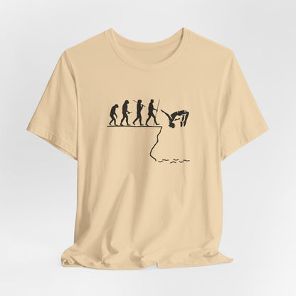 Evolution of Man ==>> Cliff Jump | Cliff Jumping T-Shirt for Thrill Seekers