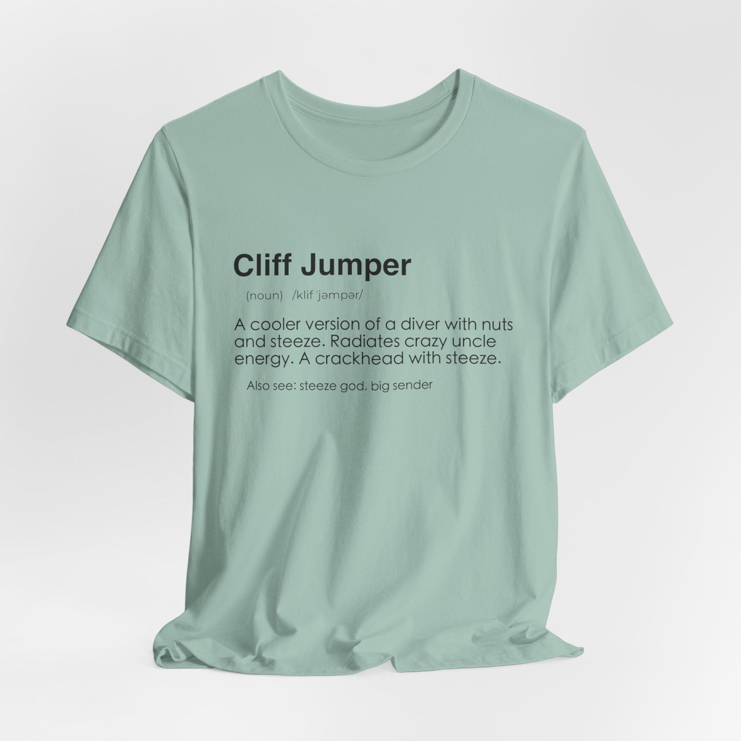 Cliff Jumper Definition Shirt - Funny Death Dive Cliff Jumping T-shirt