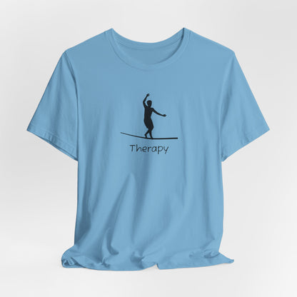 Therapy. - Slackline/Highline T-Shirt | Slackline Therapy Design Shirt