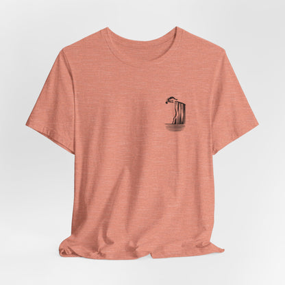 Cliff Jumping T-shirt for Cliff Jumpers - Minimalist Pocket Tee Design