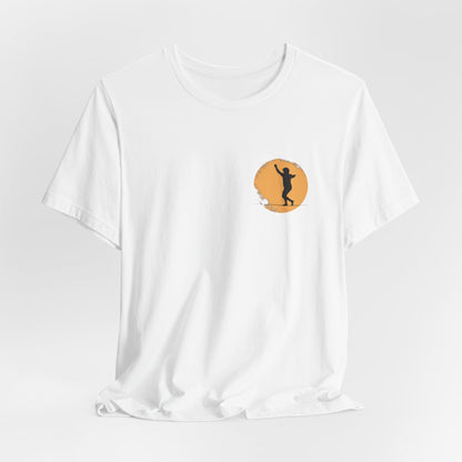 Slackline Shirt - Silhouette Moon Chest Icon - Cool, Minimalist Slackline/Highline T-Shirt