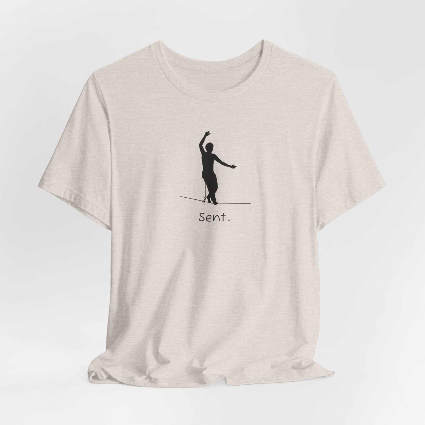 "Sent" Highline T-Shirt | Cool, Minimalistic Silhouette Design Shirt for Slackline/Highline Lovers