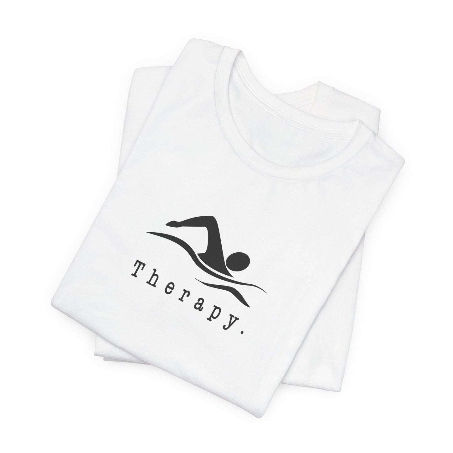 "Therapy" Swimming Shirt | Swim Therapy Design Shirt - Relaxing Swim Tee