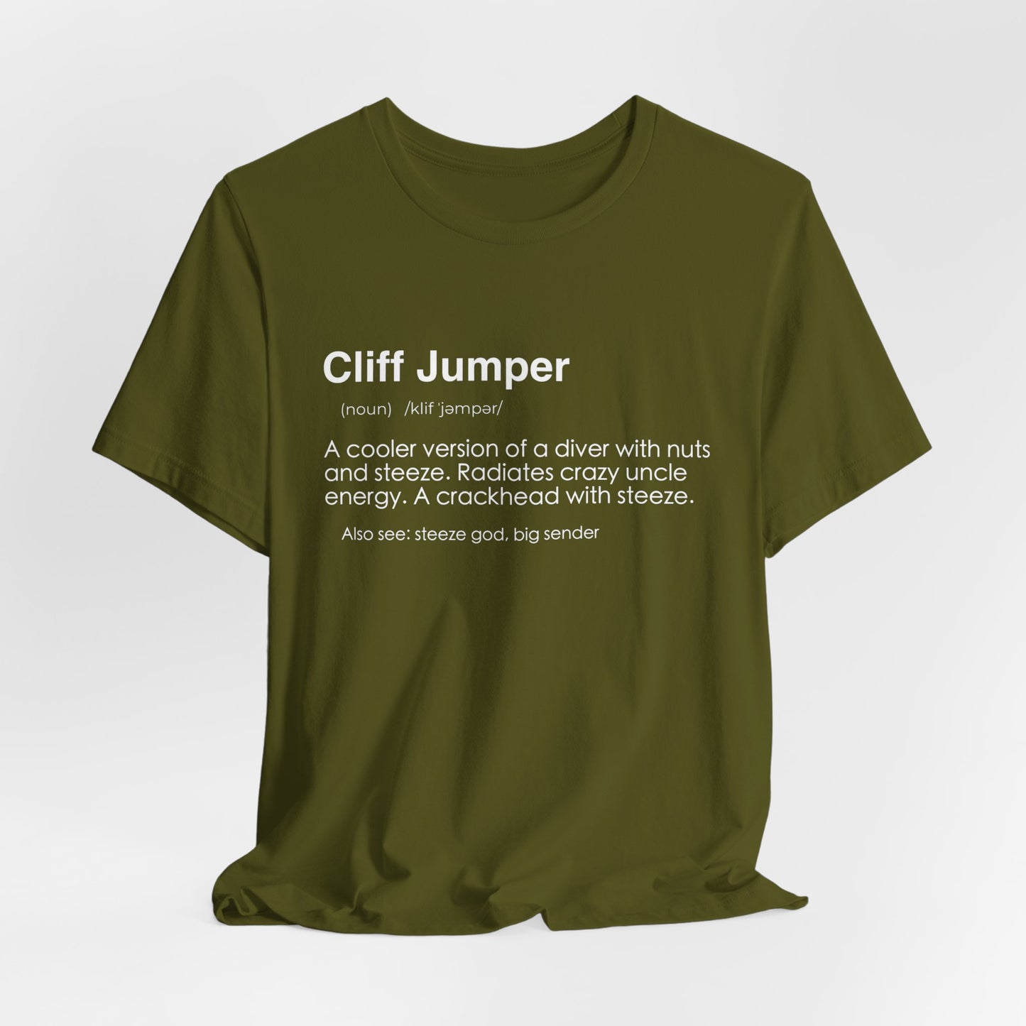 Death Diver Definition Shirt - Funny Death Dive Cliff Jumping T-shirt