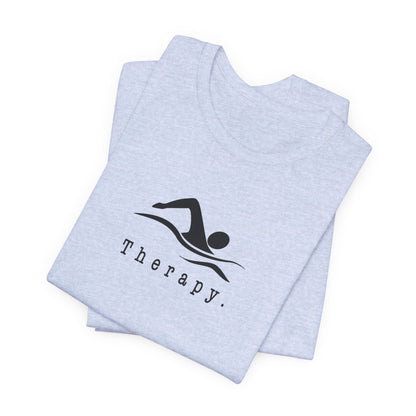 "Therapy" Swimming Shirt | Swim Therapy Design Shirt - Relaxing Swim Tee