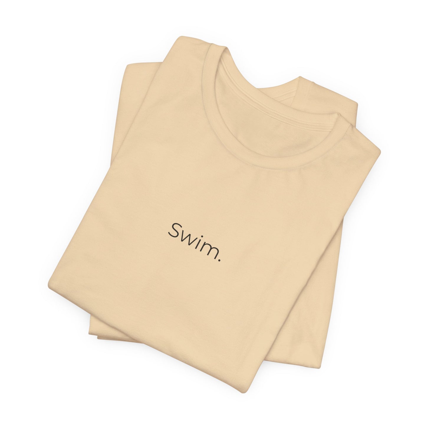 "Swim" - Minimalistic Swim Shirt | Simple Text Design Swimming T-Shirt