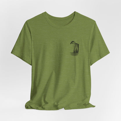 Cliff Jumping T-shirt for Cliff Jumpers - Minimalist Pocket Tee Design