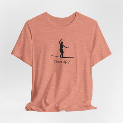 Therapy. - Slackline/Highline T-Shirt | Slackline Therapy Design Shirt