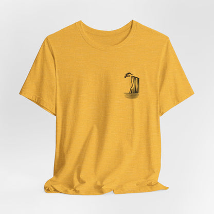 Cliff Jumping T-shirt for Cliff Jumpers - Minimalist Pocket Tee Design