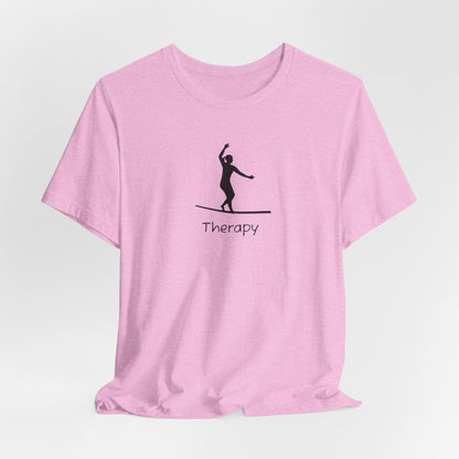 Therapy. - Female Slackline/Highline T-Shirt | Women's Slackline Therapy Design Shirt