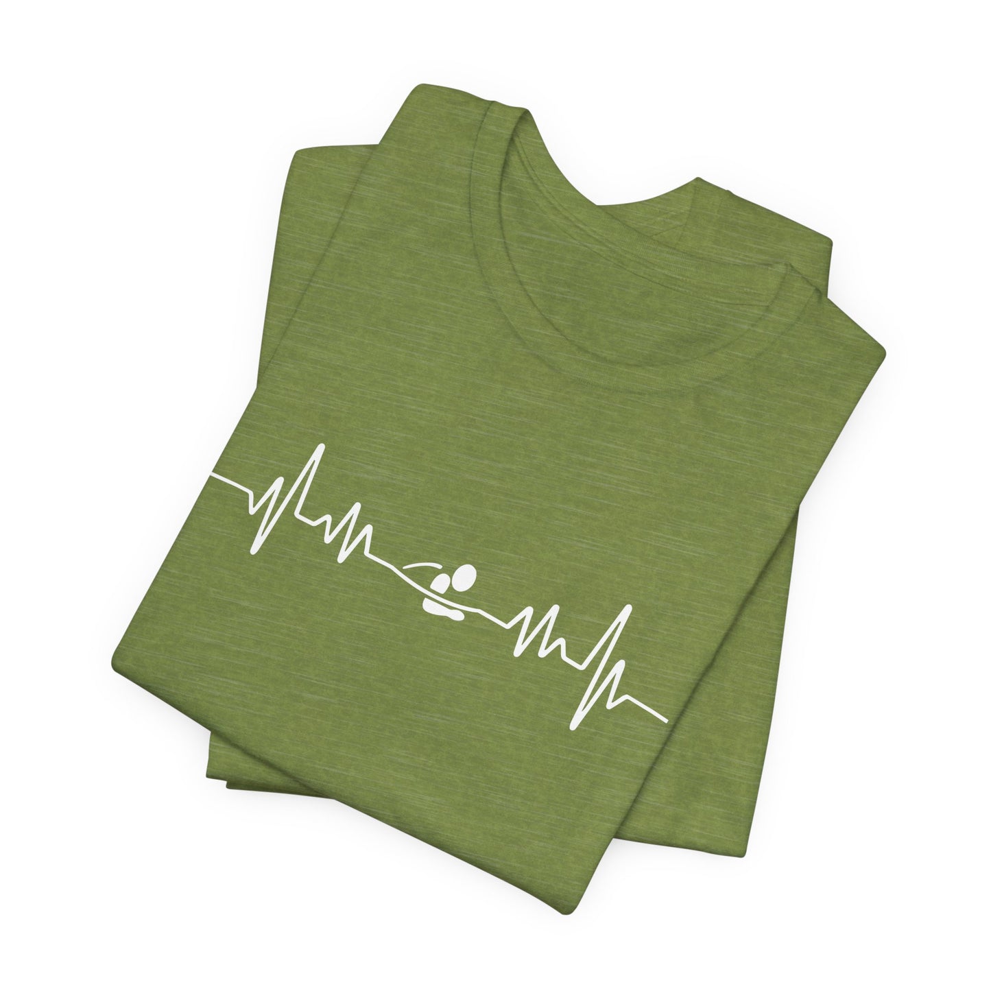 Swimming Breastroke EKG Heartbeat Pulse Line Design | Breast Stroke Shirt for Swimmers | Heartbeat Pulse Line T-Shirt