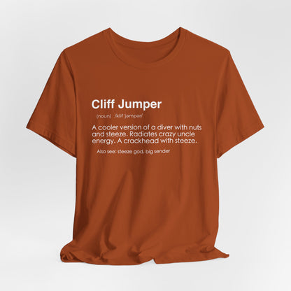 Death Diver Definition Shirt - Funny Death Dive Cliff Jumping T-shirt