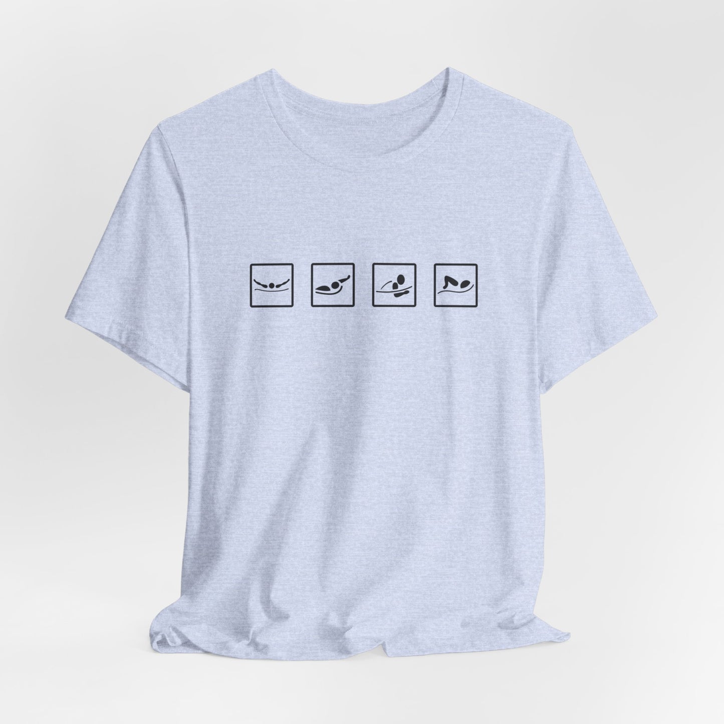 "Real Swimmers IM" IM Swim Shirt | Individual Medley (IM) Swimmer T-Shirt - Minimalistic Icon Design