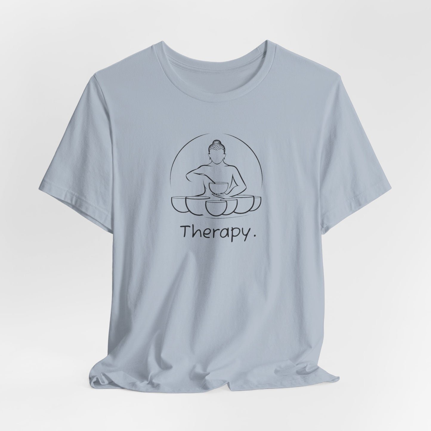 Therapy Tee: Sound Healing Therapy T-Shirt, Crystal Sound Bowls Shirt