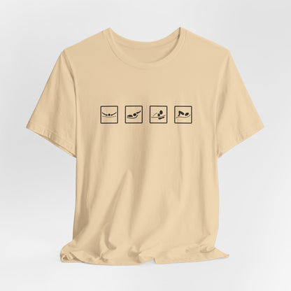 IM Swim Shirt | Individual Medley (IM) Swimmer T-Shirt - Minimalistic Icon Design