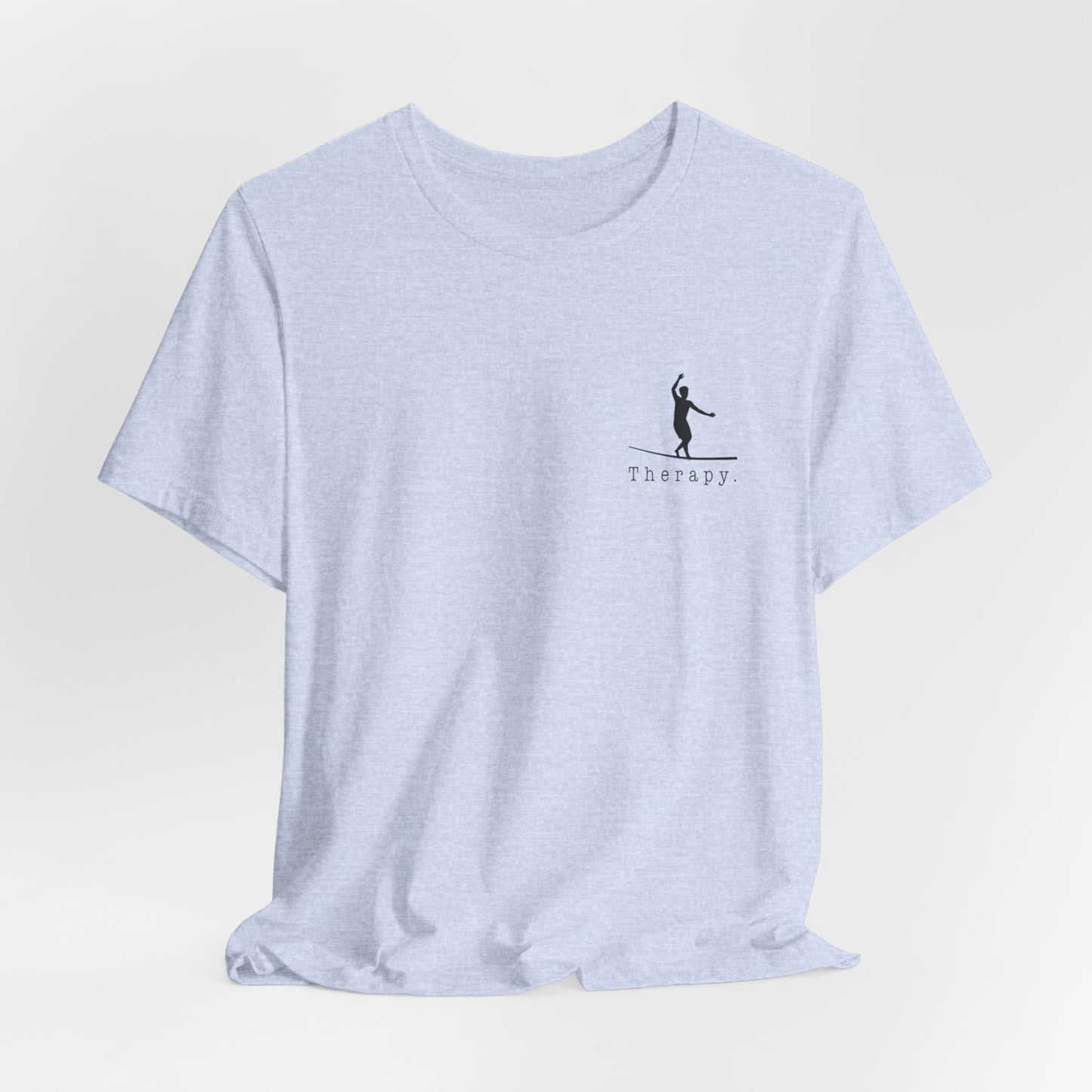 Therapy. - Slackline/Highline T-Shirt | Relax in this Slackline Therapy Design Shirt