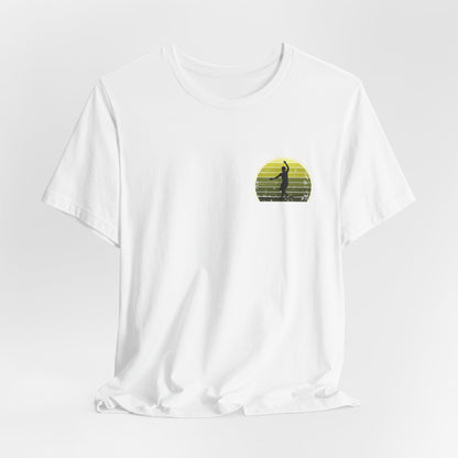 Retro Sunset Slackline T-Shirt | Vintage Inspired Slackline/Highline Chest Icon Shirt