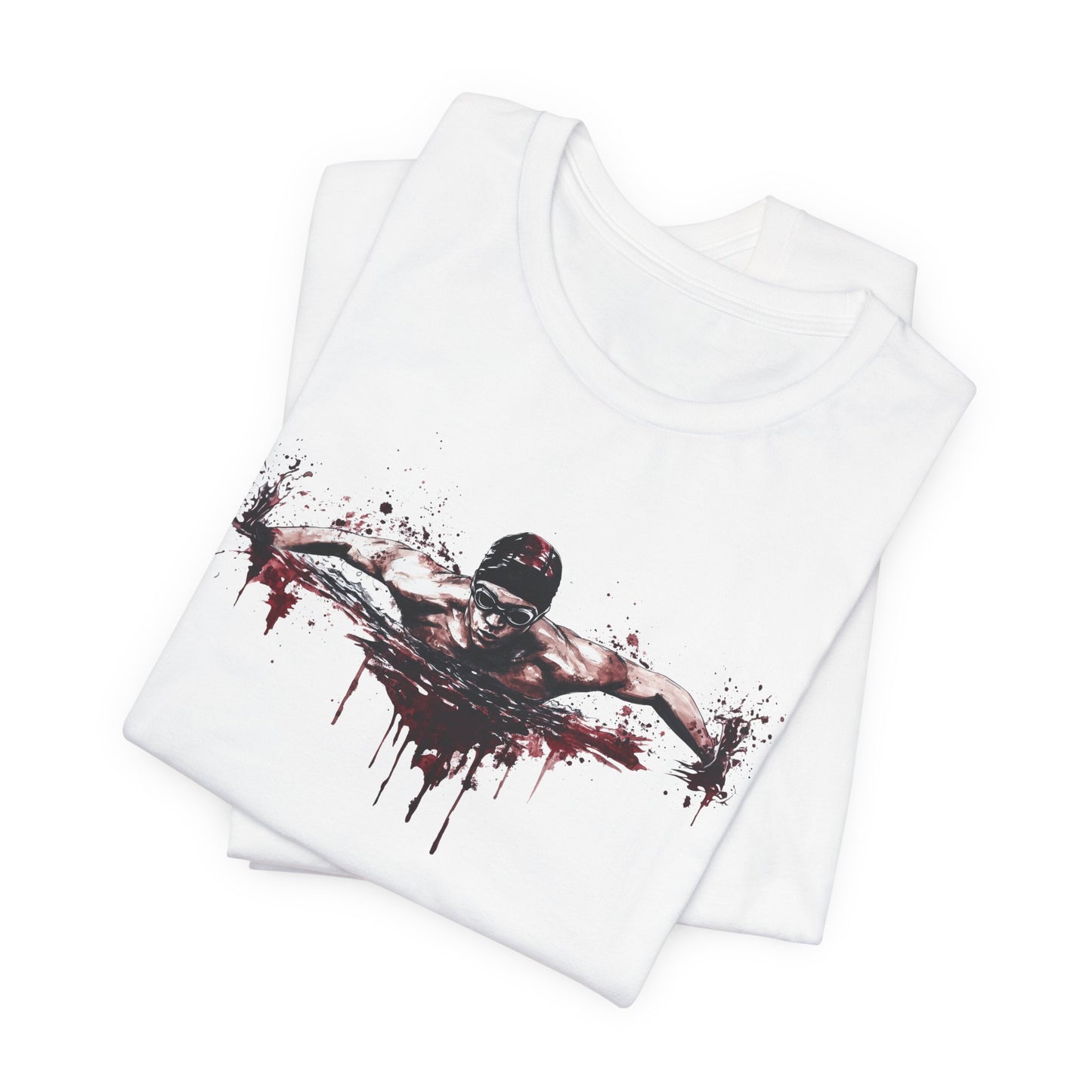 Swim Shirt | Distressed Grunge Style Swimming T-Shirt