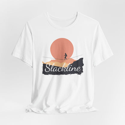 "Slackline" - Slackline/Highline T-Shirt | Simple, Modern Slackline Shirt