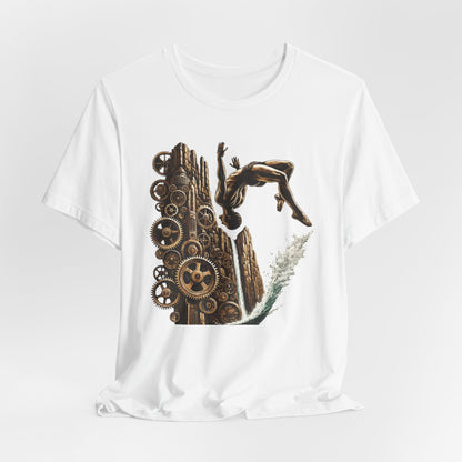 Steampunk Cliff Jumping T-Shirt | Cliff Jumper Graphic Tee