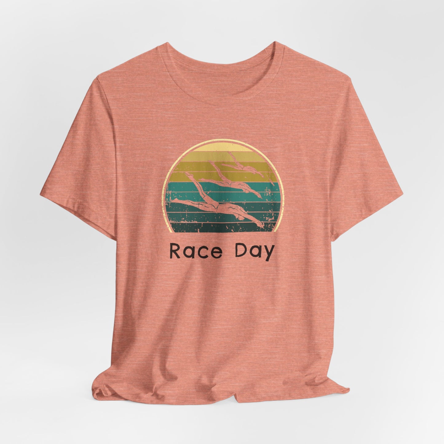 "Race Day" - Swim Shirt | Retro Vintage Style Swimming T-Shirt for RACE DAY!