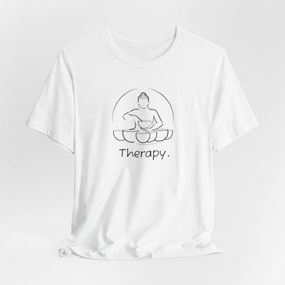 Therapy Tee: Sound Healing Therapy T-Shirt, Crystal Sound Bowls Shirt