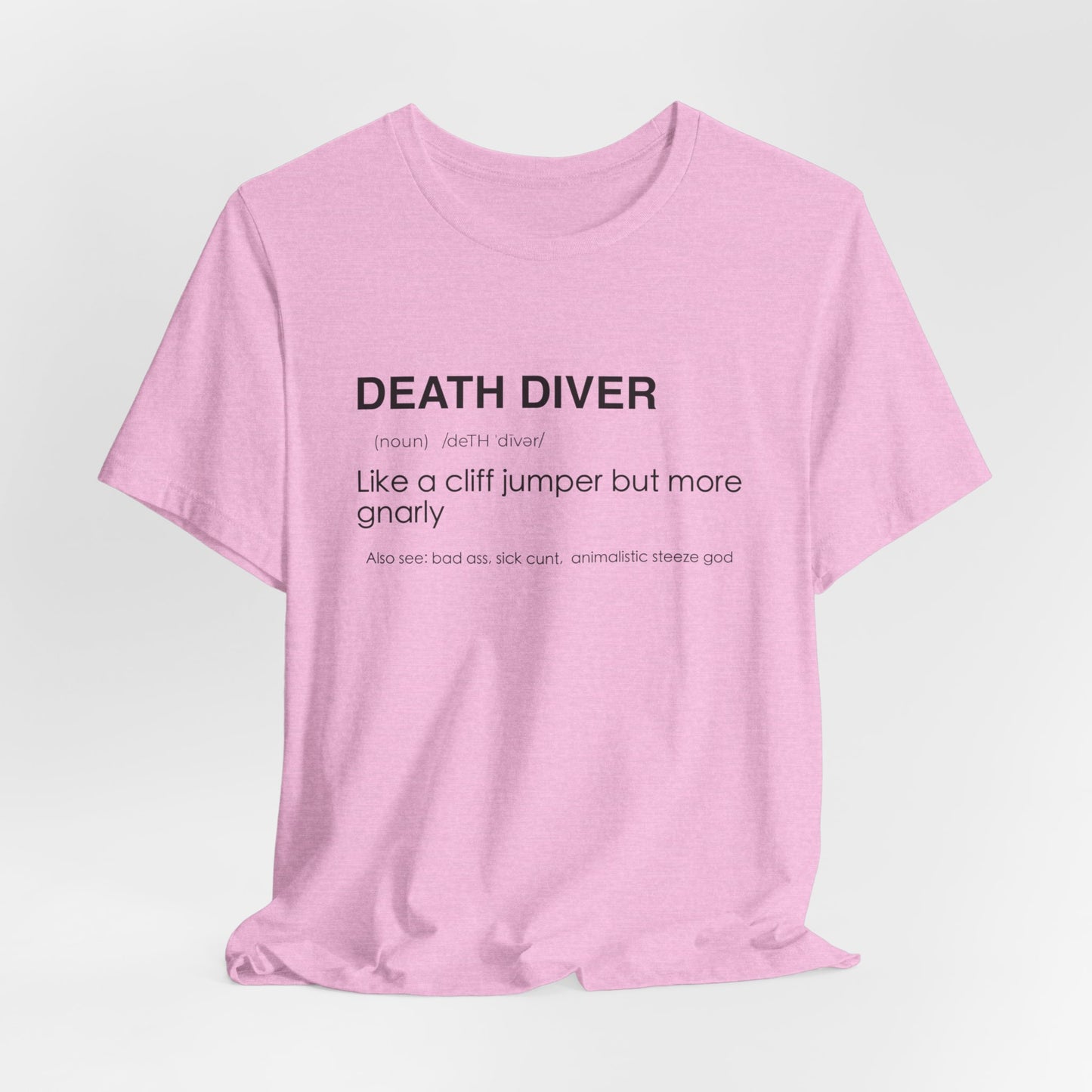 Death Diver Definition Shirt - Funny Death Dive Cliff Jumping T-shirt