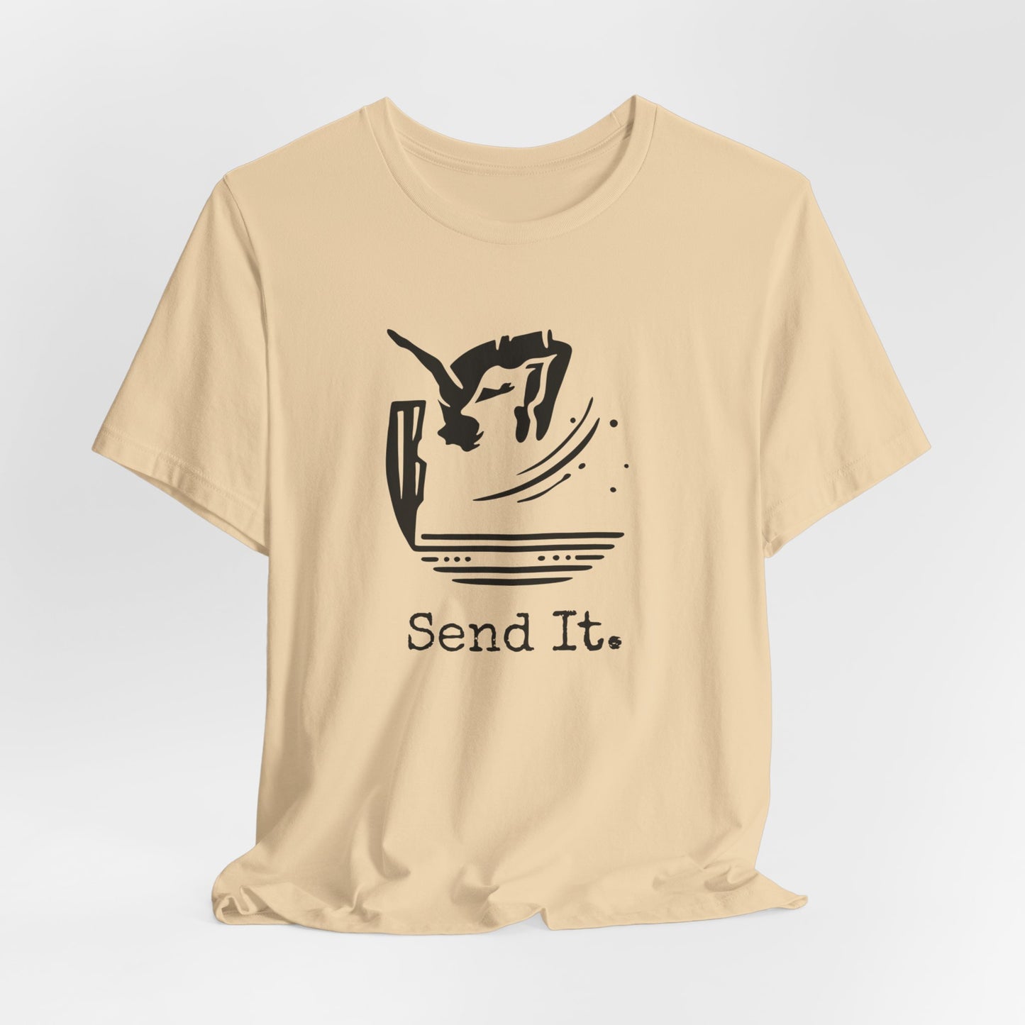 "Send It" Cliff Jumping T-shirt for Cliff Jumpers | Outdoorsy Adventure Lover Shirt