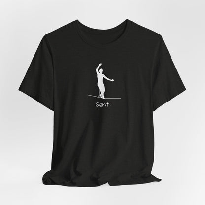 "Sent" Highline T-Shirt | Cool, Minimalistic Silhouette Design Shirt for Slackline/Highline Lovers