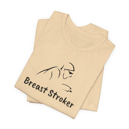 "Breast Stroker" - Breaststroke Swim Shirt | Funny, Minimalist Swimming T-Shirt