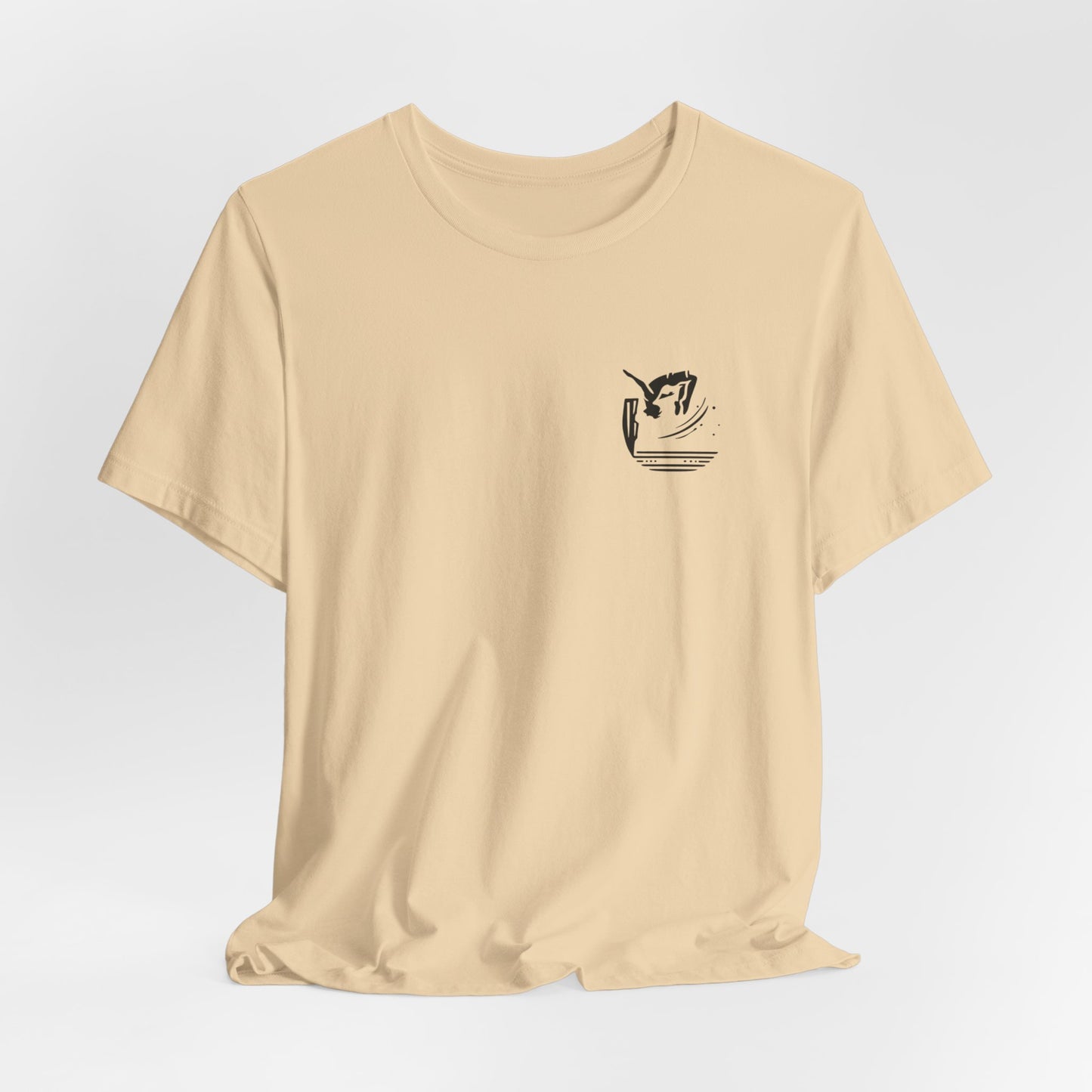 Cliff Jumping T-shirt for Cliff Jumpers - Minimalist Pocket Tee Design