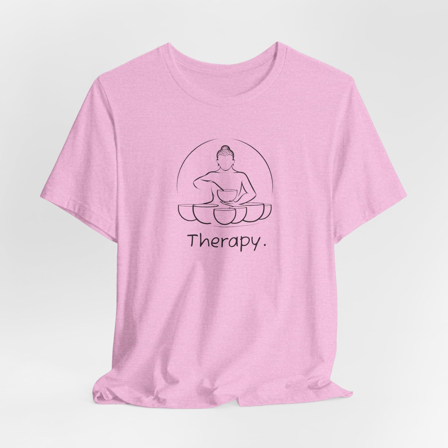 Therapy Tee: Sound Healing Therapy T-Shirt, Crystal Sound Bowls Shirt