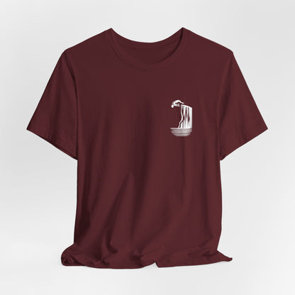 Cliff Jumping T-shirt for Cliff Jumpers - Minimalist Pocket Tee Design