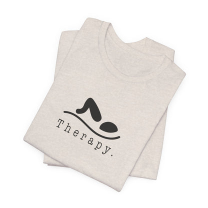 "Therapy" Swimming Shirt | Swim Therapy Design Shirt - Relaxing Swim Tee