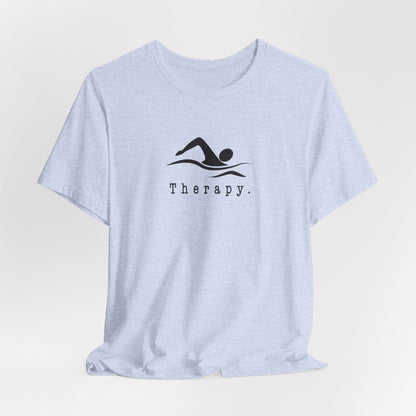 "Therapy" Swimming Shirt | Swim Therapy Design Shirt - Relaxing Swim Tee