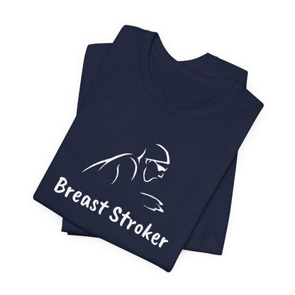 "Breast Stroker" - Breaststroke Swim Shirt | Funny, Minimalist Swimming T-Shirt