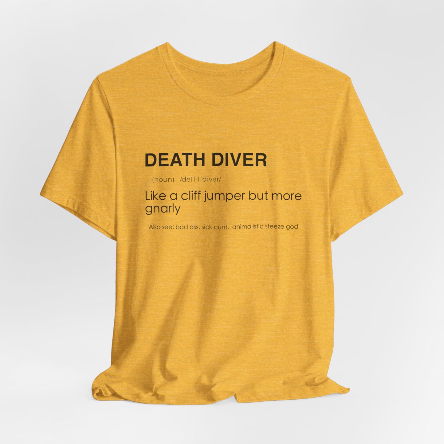 Death Diver Definition Shirt - Funny Death Dive Cliff Jumping T-shirt