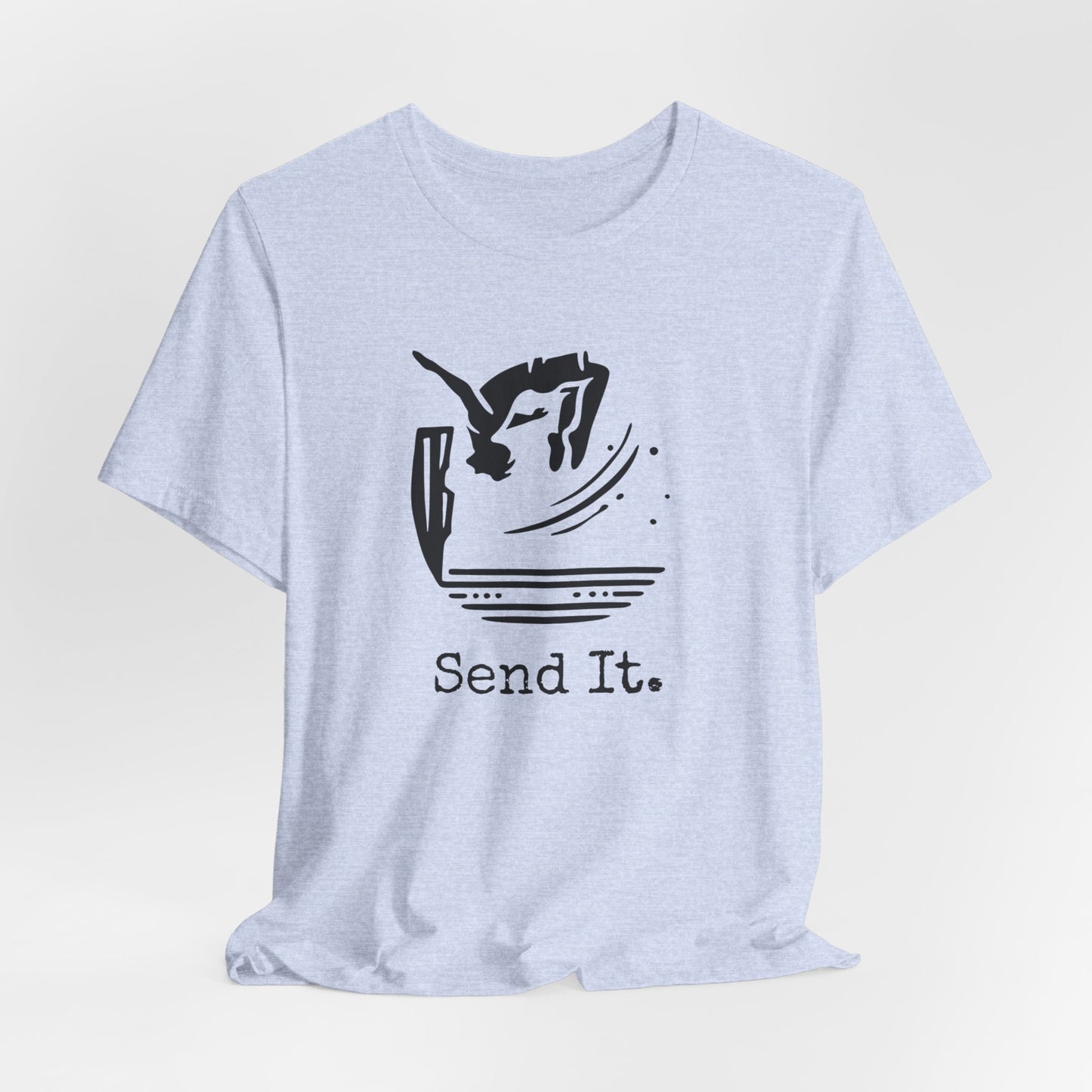 "Send It" Cliff Jumping T-shirt for Cliff Jumpers | Outdoorsy Adventure Lover Shirt