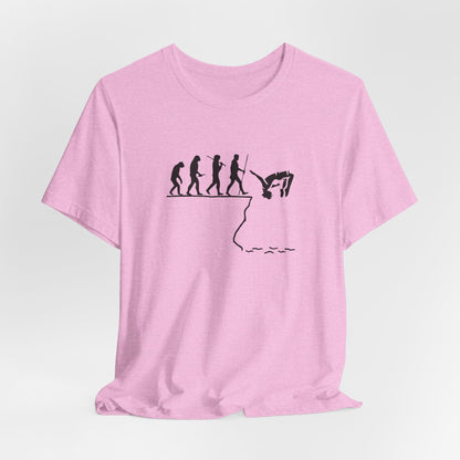 Evolution of Man ==>> Cliff Jump | Cliff Jumping T-Shirt for Thrill Seekers