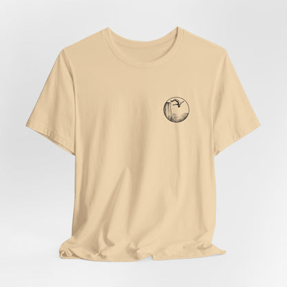 Cliff Jumping T-shirt for Cliff Jumpers - Minimalist Pocket Tee Design